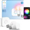Bild von Philips Hue, Leuchtmittel, Starter Kit Essential White & Color Ambiance + Bridge (E27, 806 lm, 2x)