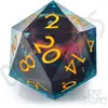 Bild von Glass Staff CritStones Liquid Core Würfel D20 Eye of the Oracle 5 cm