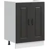 Bild von vidaXL, Regal, Qusonville (1x Unterschrank (2 Türen) 60 cm breit 81,5 cm hoch) (60 x 46 x 81.50 cm)