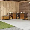Bild von vidaXL Yara Kitchen storage cabinet, Küchen Organizer, Braun