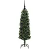 Bild von vidaXL, Weihnachtsbaum, Fritz (mit 150 LEDs & 61 schwarzen Bällen) (120 cm)