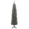 Bild von vidaXL, Weihnachtsbaum, Fritz (mit 300 LEDs und 120 lila Bällen) (180 cm)