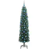 Bild von vidaXL, Weihnachtsbaum, Fritz (mit 300 LEDs und 120 blauen Kugeln) (180 cm)