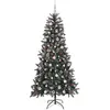 Bild von vidaXL, Weihnachtsbaum, Freya (mit LEDs und pinken Kugeln) (240 cm)