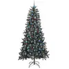 Bild von vidaXL, Weihnachtsbaum, Freya (mit LEDs und blauen Kugeln) (240 cm)