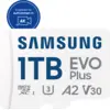 Bild von Samsung EVO Plus microSDXC  UHS-I Speicherkarte - 1 TB, 1TB Weiß