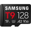 Bild von Samsung T9 microSD memory card 128GB up to 200 MB/s read and 130 MB/s write MB-MH128T/WW (128 GB, microSDXC, U3, UHS-I), Speicherkarte, Schwarz