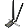 Bild von TP-Link WRL ADAPTER 6500MBPS WI-FI 7/ARCHER TBE400E (Mini PCI Express), Netzwerkkarte, Schwarz