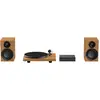 Bild von Pro-Ject Colourful Audio System E (Manuell), Plattenspieler, Braun, Schwarz