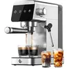 Bild von Amzchef CE-AZ-EM1501-SV Piston Coffee Maker (Silver), Siebträgermaschine, Silber