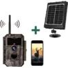 Bild von Bundle Wildkamera Wildtierkamera Jagdkamera Wlan 64MP 1296P 0,1s Auslöserzeit Bewegungsmelder 110°PIR und Solarpanel-Kits 8000mAh 12V/9V/6V| W600 Rot