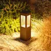Bild von LED-Solar-Sockellampe Tradition Sensor Corten 40cm