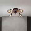Bild von Deckenventilator Fumoso, 4 E14 Rauchglas-Leuchten