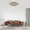 Bild von LED-Deckenlampe PURE Moon, bronze, Ø50cm, Amberglas (dunkel)