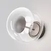 Bild von LED-Außenwandleuchte Velora, braun/klar, Ø 20 cm, Glas, IP54