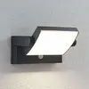 Bild von Lindby LED-Außenwandlampe Sherin, anthrazit, Sensor, IP54