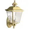 Bild von Außenwandlampe Bay Shore Fassung oben gold poliert