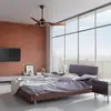 Bild von LED-Deckenventilator Jade, bronze, leise, Ø 152 cm, 60 W