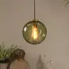 Bild von Pendelleuchte Monsaraz, grün, Ø 25 cm, Glas, 1-flammig