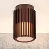 Bild von Außendeckenleuchte Aludra, IP54, braun metallic, Aluminium