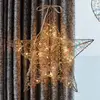 Bild von LED-Innendekoration Lily Star, gold, 40 x 40 cm, Batterie