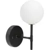 Bild von PR Home Wandleuchte Sigma S, schwarz/opal, 1-flg. 25 cm Glas