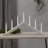 Bild von Kerzenleuchter Arrow, flach, 7flammig, weiß