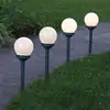 Bild von LED-Solarsockelleuchte Globus im 4er-Set