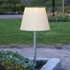 Bild von LED-Solar-Erdspießleuchte Solini, weiß/silber, Höhe 90 cm