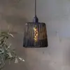 Bild von LED-Außenhängelampe Twine schwarz Kunststoff Ø 15cm Batterie