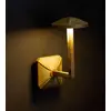 Bild von LED-Außenwandleuchte Aura Disk, Höhe 24 cm, messing antik
