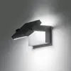 Bild von Ideal Lux LED-Außenwandlampe Swipe anthrazit, Metall 3.000 K