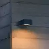 Bild von Ideal Lux Außenwandlampe Sirio, schwarz, Breite 10 cm Metall