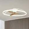 Bild von Smart LED-Deckenventilator Nepal, weiß/buche, DC, leise