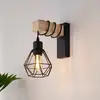 Bild von Wandleuchte Townshend, Breite 14 cm, schwarz/eiche