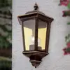 Bild von Außenwandleuchte Puchberg, direkt, schwarz-gold