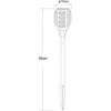 Bild von LED-Solar-Erdspießleuchte 33077 Fackel, schwarz, Kunststoff