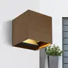Bild von LED-Außenwandlampe Veronika, holzfarben, up/down, IP54