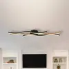 Bild von LED-Deckenlampe Geronimo, Länge 108 cm, schwarz/Holzoptik