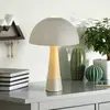 Bild von Tischleuchte Paulin, grau/holzoptik, Metall, 37 cm, E27