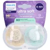 Bild von Philips Avent Schnuller +0 Monate, Soft-Design 2 ct