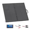 Bild von VEVOR Faltbares Solarpanel 100 W, 16BB N-Typ Tragbares Monokristallines Solarmodul mit Rahmen, 24% Wirkungsgrad, IP67, Ladegerät mit 30A PWM-Controller & MC4-Ausgang für Camping, Wandern
