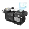 Bild von VEVOR Schwimmbadpumpe 26.000 L/h, mit Variabler Drehzahl, 1.100 W, 15 m Förderhöhe, Einbau-/Aufstellpoolpumpe mit Filterkorb, Filterpumpe Selbstansaugend, Programmierbarer Timer, für Aufstellpools