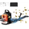 Bild von VEVOR Laubbläser als Rucksack, 63 CC 2-Takt Benzin-Laubbläser mit 1,89 l Kraftstofftank, 1110 CFM Luftvolumen, 220 MPH Geschwindigkeit, ideal für Rasenpflege, Laubreinigung und Schneeräumung