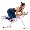 Bild von VEVOR Bauchmuskeltrainingsgerät Bauchtrainer AB-Maschine Fitnessstudio, Bauchtrainer 150 kg Gewichtskapazität, Bauchmuskeltrainer Krafttraining klappbares verstellbares Fitnessgerät Weiß + Rosa