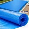 Bild von VEVOR Solar-Poolabdeckung, 7,32 x 3,66 m rechteckige Solardecke für Pools, Solarabdeckung für oberirdische Schwimmbecken, 16 mil Solarabdeckungen blau