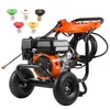 Bild von VEVOR Benzin-Hochdruckreiniger, 3500 PSI 10 L/min, 2,6 GPM Terrassenreinger mit Aluminiumpumpe, Hochdruckpistole & Verlängerungsstab, 5-Düsen-Set, für Autos, Zäune, Häuser, Einfahrten, Terrassen