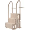 Bild von VEVOR Sicherheitsleiter, 3-stufige Treppe mit Doppelhandlauf und rutschfesten Hochleistungsstufen, max. Tragkraft 180 kg, für 91,4 121,9 cm große Einbau- & Aufstellpools mit jeder Terrassenoberfläche