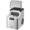 Bild von VEVOR Eiswürfelbereiter Eisbereiter Eiswürfelmaschine 24 Würfel in 15 Minuten, 20,4 kg / 24 h, tragbarer Eiswürfelbereiter mit Schaufel & Korb, Eismaschine mit 3 Größen für Küche Bar Party