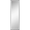 Bild von HOMCOM Wandspiegel 120L x 35B cm - Splitterfester Sicherheitsfilm, inklusive Befestigungssystem - Rahmen aus Aluminiumlegierung, Schwarz Aosom
